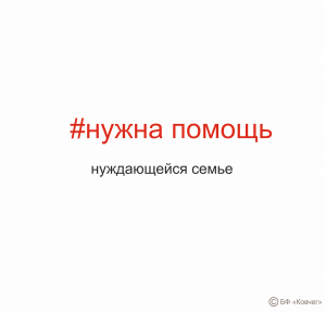 Подробнее о статье Просим помощи для нуждающейся семьи